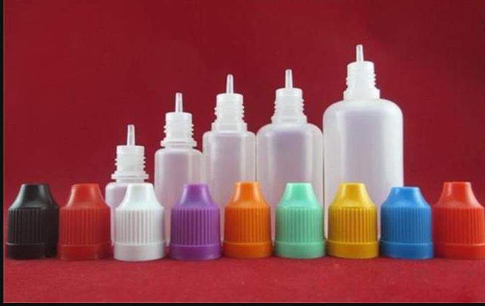 Garrafa de agulha pe estilo macio, envio rápido, 5ml, 10ml, 15ml, 20ml, 30ml, frasco conta-gotas de plástico, tampas à prova de crianças, ldpe e garrafa vazia de líquido