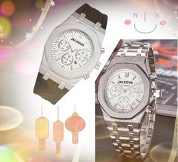 Prix Premium quartz mode mens horloge montres 42mm date automatique grand acier inoxydable fonctionnalité complète double fuseau horaire or rose argent noir bleu montre-bracelet