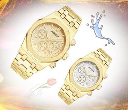 Prix Premium quartz mode mens horloge montres 42mm date automatique sous cadrans travail en acier inoxydable caractéristique or rose argent mâle cadeaux montre-bracelet Orologio di lusso