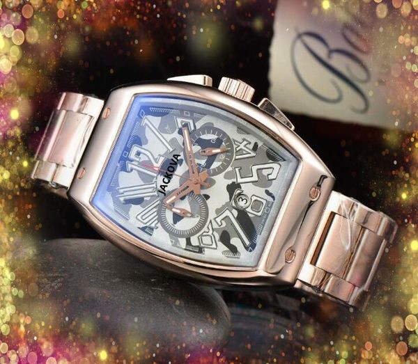 Prix Premium horloge à quartz montres chronomètre automatique date hommes arabe chronométrage numérique deuxième fonction affaires suisse montre-bracelet Montre De Luxe