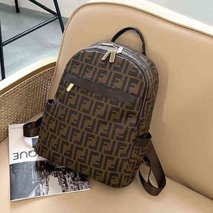 Mochila con estampado Premium para mujer, morral de viaje de gran capacidad, versátil, de cuero suave, 197M, novedad de 2022