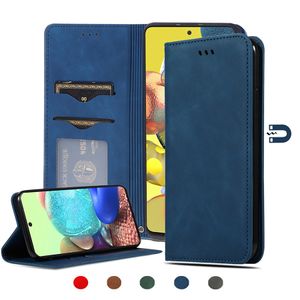 Étui portefeuille en cuir PU de qualité supérieure avec béquille et rabat pour Samsung Galaxy A01 A11 M11 A21 A21S A31 A41 A51 A71 5G A81 A91 M01 A01 Core