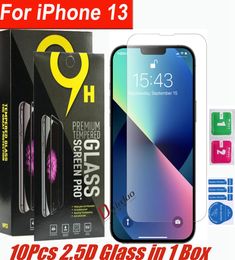 Protecteur d'écran de téléphone en verre trempé transparent de qualité supérieure 25C pour iphone 13 12 11 mini pro max XR XS 6 7 8 Plus samsung a02 a122184436