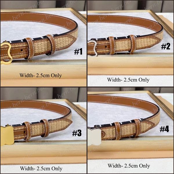 Ceinture pour femmes de la mode de qualité supérieure de 2,5 cm / 1,8 cm de largeur pour femmes ceintures avec cadeau de Noël cadeau