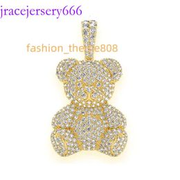 Bijoux fins de qualité supérieure 3,5 TCW et 14 grammes 14k Gold en peluche personnalisée Moisanite Diamond Pendant