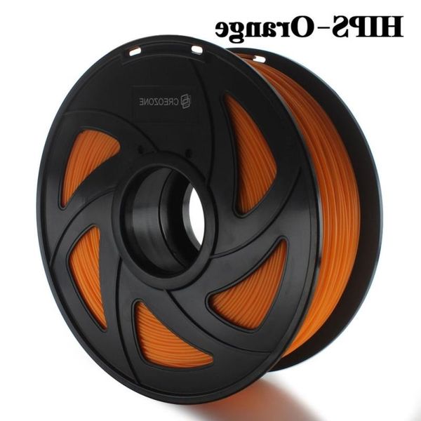 Envío gratuito Calidad superior HIPS Filamento HIPS Plástico para impresora 3D 1 75 mm 1KS Carrete 3D Plástico Color naranja Ooimv