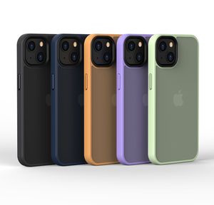 Coques de téléphone en métal givré mat soyeux de qualité supérieure pour iPhone 13 12 Pro Max Mini anti-empreintes digitales