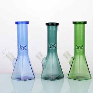 Petite pipe à eau hexagonale de qualité supérieure avec récupérateur de glace - Parfait pour le tabac et le narguilé