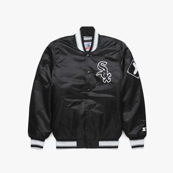 Satén Premium - Ideal para los fanáticos White Sox Wholesale Baseball Starter Jacket 42