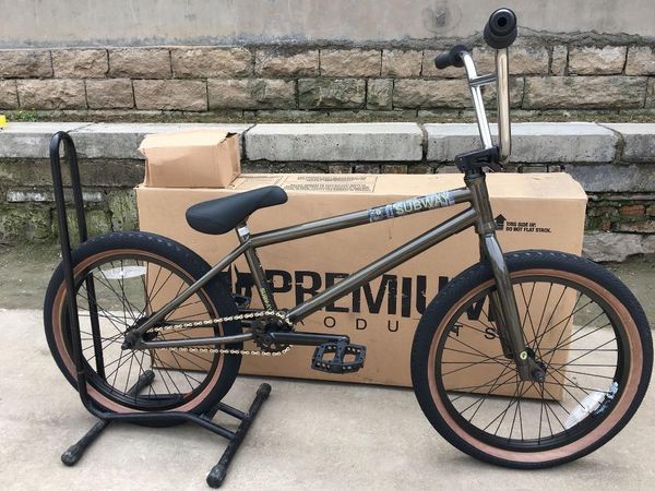 Bicicletas Bmx Subway Premium de 20' con rodamientos Crmo completos, color marrón dorado