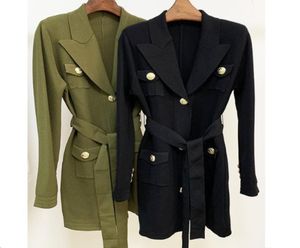 Design d'origine de qualité supérieure premium femmes039s de boucle en métal de boucle de boucle en métal à manteau long tricot à ceinture de ceinture