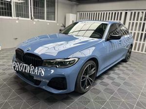 Etiqueta adhesiva de vinilo azul ultrabrillante de primera calidad para envolver todo el automóvil, película de cobertura con liberación de aire, pegamento inicial de baja adherencia, lámina autoadhesiva de 1,52 x 20 m, 5 x 65 pies