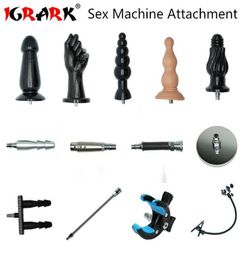 Vibromasseur Premium Sex Machine Multi Attachments en option Godes sexuels ventouse vaculock Connecteur à ressort pliable Clip AV MX19124913888