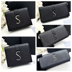 Portefeuille cuir véritable haut porte carte portefeuille homme femme portefeuille Caviar portefeuille pliant femme portefeuille cuir pleine fleur