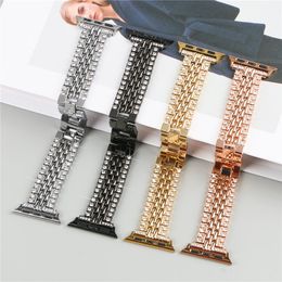 Premium zinklegering armband voor Apple Watch Ultra Series 8 7 6 5 bling strass band 41 mm 45 mm 49 mm