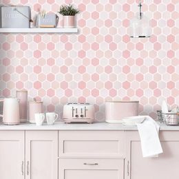 Prémuim Hexagon Wall Tile Stickers 12x12 pouces étanche en papier PEEL et Stick Sticks pour la cuisine Backsplash de salle de bain 240415