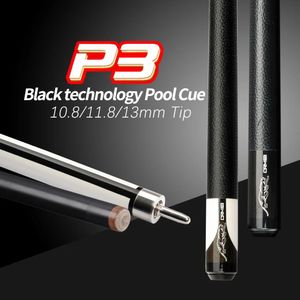 PREOAIDR 3142 P3/6 palo de billar para piscina, tecnología de fibra de carbono de arce, juego de taco de billar uni-loc, 10,8/11,5/12,8mm 240314