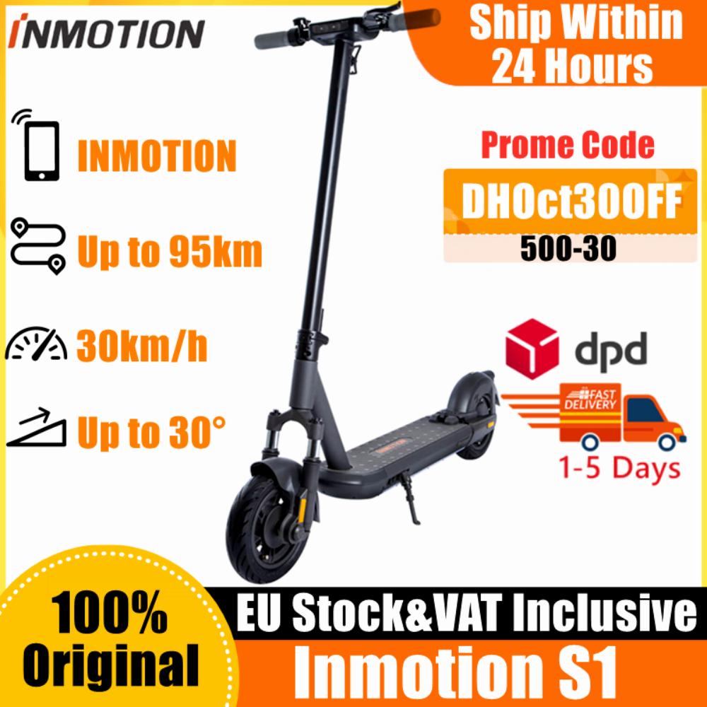 INMOTION SCV S1 Smart schwinn electric scooter - Foldable KickScooter with 1000W Motor, 95KM Range, 30 KM/H Max Speed, Dual Brake Skateboard, and APP - EU Stock with VAT