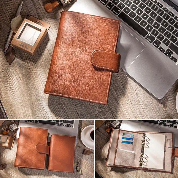Prévente Yiwi Notebook Business Gentine Leather Personal Day Planner Diary Weekly Agenda Organizer Gifts Stationery A6