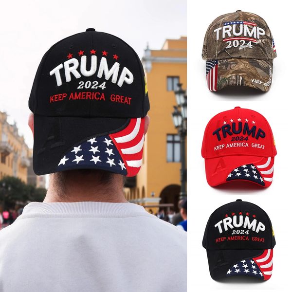 Presidente Donald Trump 2024 Sombrero Camuflaje Béisbol Gorras Mujeres Hombres Diseñadores Snapback EE. UU. Bandera MAGA Anti Biden Summer Sun Visor La mejor calidad