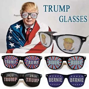 President Donald Trump Funny Glasses Party Festival Leveringen USA vlag Patriottische zonnebrillen Gifts 0418