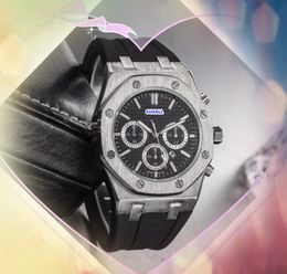 Président Scanning Ticking Automatic Date Men Watche Luxury Fashion Line Skeleton Dial Quartz Mouvement Mouvement Horloge Populaire Cadeaux masculins en gros, montre la bracelet