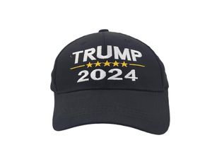 Presidentsverkiezingen 2024 Trump Hoed Borduurletters Baseball Caps Unisex Verstelbare Snapback Trump USA Hip Hop Peak Cap Headwe6364193