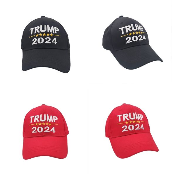 Elección presidencial 2024 Trump Hat Gorras de béisbol bordadas Unisex Snapback ajustable TrumpUSA Hip Hop Peak Cap Headwear VENTA GG3202.