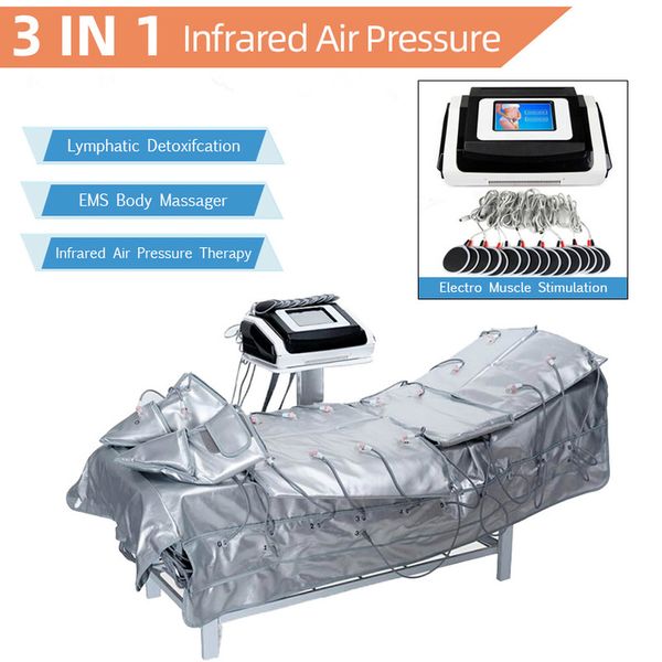 Chauffage professionnel Presoterapia Sauna Suit Minceur Pressothérapie Massage à pression d'air Détoxification lymphatique Machine de beauté