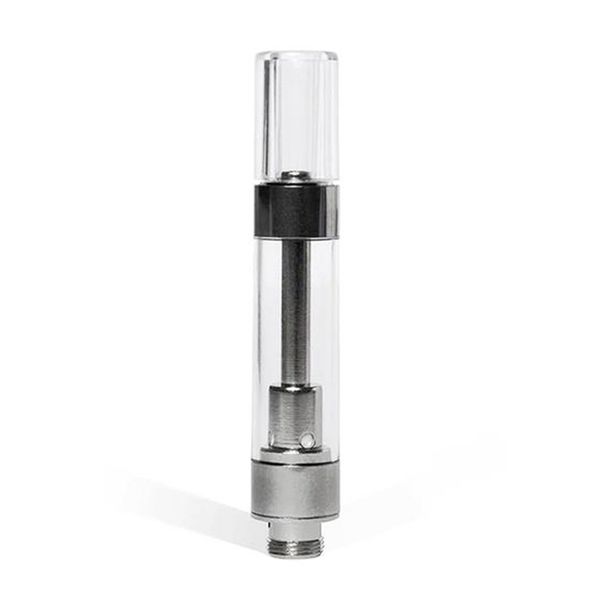 Cartouches pressées M6T Vape rondes Push Top G5 en plastique céramique 0,8 ml 1,0 ml clair 510 filetage Snap sur des chariots vides emballés dans de la mousse