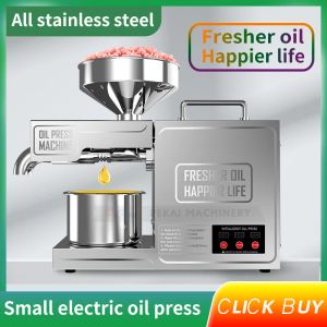 PERS B03 Roestvrij staal Huishoudelijke Oil Pers Intelligent automatische 820W Small Oil Pressers 110V/220V EDible Oil Processing Tool