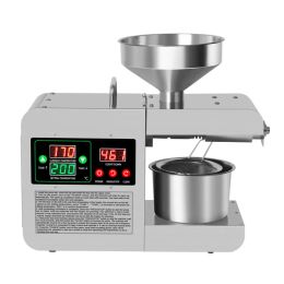 PERS BEIJIAMEI X8S HUISHOUDING Roestvrijstalen olie -knijpende machine High Power Peanut Flax Seed Walnut Cold en Hot Oil Press