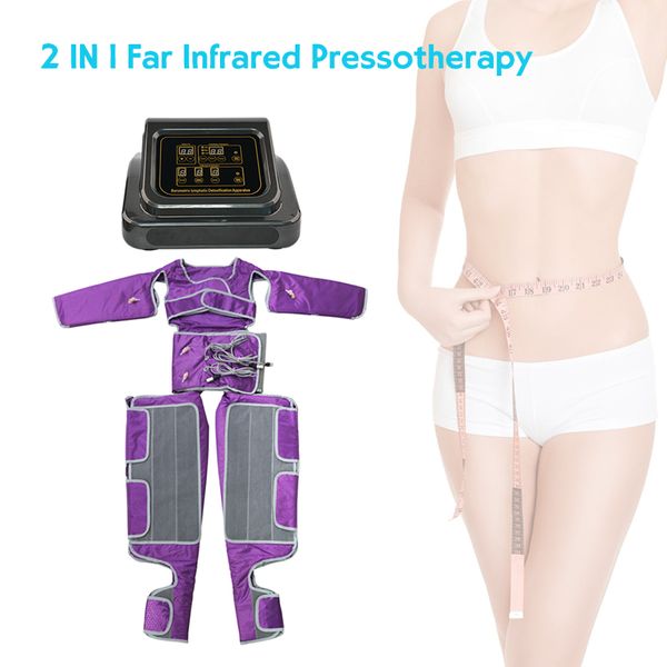 Dispositivo per pressoterapia Macchine per il dimagrimento del drenaggio linfatico Fat Dissolve Cellulite Removal Slim Machine con lontano infrarosso