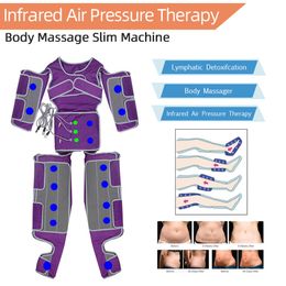 Pantalon de pressothérapie amincissant la machine de massage Sauna infrarouge lointain Costume de drainage lymphatique Machine de massage lymphatique Portable Air Vacuum322