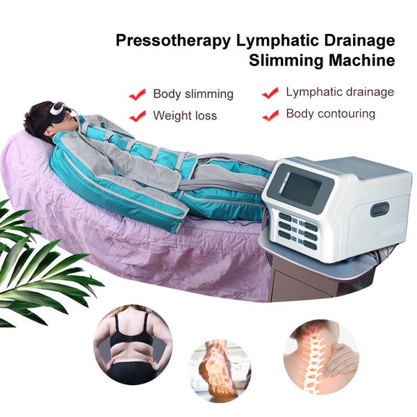 Pression de l'air minceur machine pressothérapie costume écran tactile drainage lymphatique désintoxication équipement de beauté dispositif de drainage lymphatique pour la réduction de la cellulite