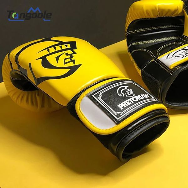 Pretorian mujeres/hombres guantes De boxeo De cuero MMA Muay Thai Boxe De Luva Mitts Sanda Equipments8 10 12 14 16OZ240115