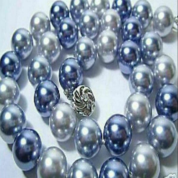 Jolie 10 mm Collier de perles de perles de mer de la mer du sud de 10 mm 18 