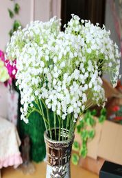 Jolies fleurs artificielles Gypsophila Baby039s, 10 pièces, fausses fleurs en soie, décoration de mariage pour la maison, 549867624601