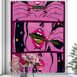 Mooie abstracte vrouw tarotkaart huisdecor tapijtwand hangende boho kamer decor hippie mandala ledeblad strandmat