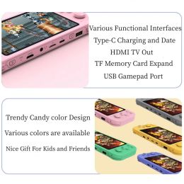Console de jeu portable joli Candy Color 5 pouces 8 Go avec 2500 jeux gratuits Player Game pour les jeux Bit 8/16/32/128