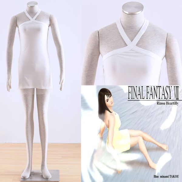 Pretty Dresss Cosplay Final Fantasy VIII 8 Rinoa 2rd Cosplay disfraz vestido blanco cualquier tamaño Halloween