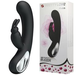 Pretty Love 12 Speed G Spot Rabbit Vibrators Sex Toys for Women Dildo Vibrators Sexo Clitoris Adult Sex Products Toys Erotics Y18603540 Mejor calidad