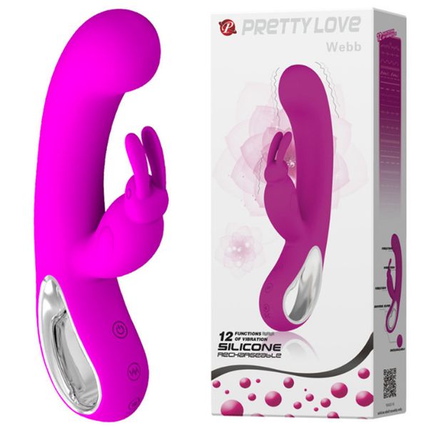 Vibrateurs de lapin Pretty Love 12 vitesses G Spot, jouets sexuels pour femmes vibrateurs gode, Sexo Clitoris produits de sexe pour adultes jouets érotiques Y190711