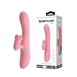 Pretty Love 7 Speed Clitoris G-spot Rabbit Vibrator USB Opladen Dubbele volwassen erotische speeltjes sexy producten voor vrouwen