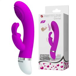 Joli amour produits sexuels vibrateurs lapin Silicone jouets pour adultes godes Gspot stimulateur clitoridien sexe pour femme 240312