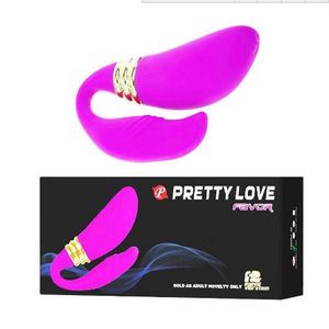 Pretty Love – vibromasseur Double en Silicone, étanche, Rechargeable, 12 vitesses, stimulateur clitoridien, jouets sexuels pour femmes, produits sexuels
