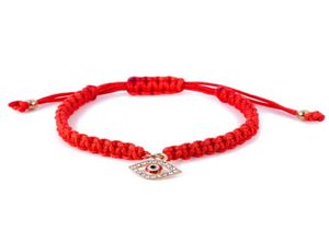 Bracelet à cordes assez rouge Evil Eye Red String of Fate Good Luck Bracelet Amulet Thread Bracelet Protection Bracelet6115869