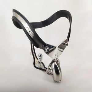 Ceinture de chasteté de bondage BDSM pour hommes, assez sexy, avec cathéter à prise anale, dispositif conçu par Sissy, serrure en acier inoxydable en forme de cœur pour hommes 240106