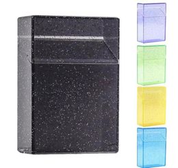 Joli étui à cigarettes de tabac portable en plastique coloré transparent, boîte de rangement à rabat, coque de protection innovante Smok5073745