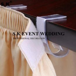 Prix réglable grande jupe de Table en plastique pince Banquet nappe Clips pour Banquet décoration de mariage 240315